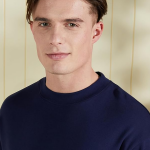 Navy Blue Pure Cotton T-shirt