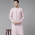 Pink Ethnic Motifs Embroidered Chikankari Kurta