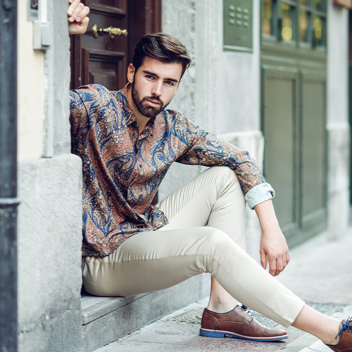 Mixing Casual and Bold Pieces